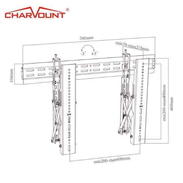 Кріплення для відеостіни CHARMOUNT  CT-VD-201