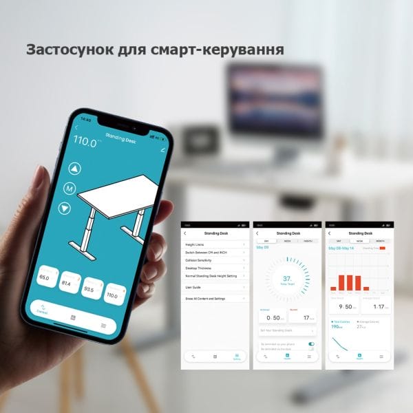 Стіл електричний M06-23RAI (з стільницею)