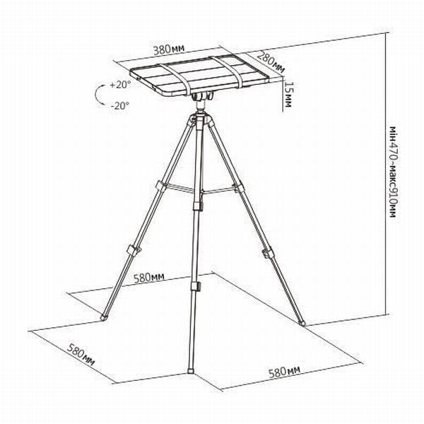 ПІДСТАВКА ДЛЯ ПРОЕКТОРА PRB-22P