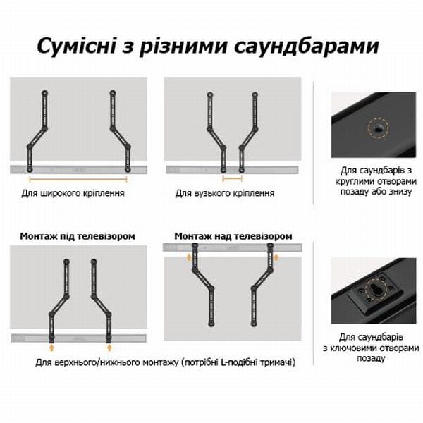 Кріплення для саундбара SB-70L