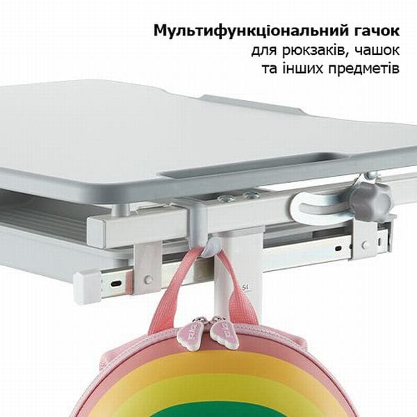 Шкільна парта-трансформер зі стільцем EQUIPIFY B207EDU (сіра)