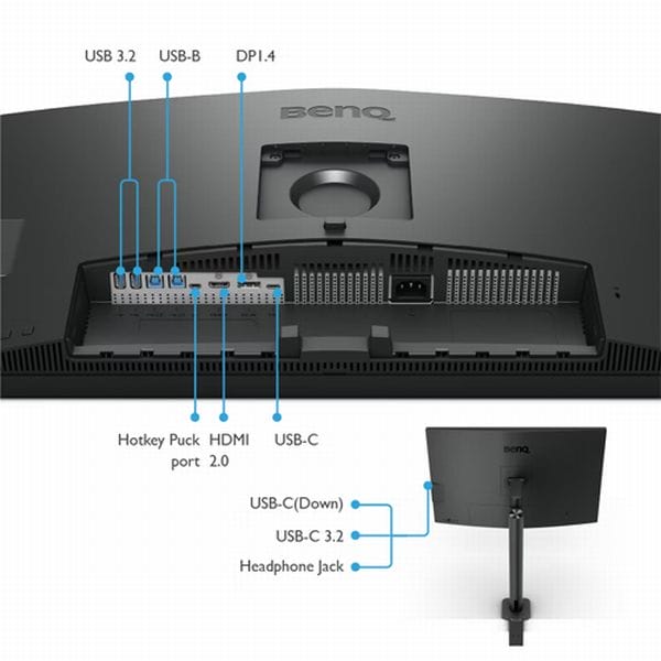 Монітор для дизайнерів BenQ PD3205U (32', 4K, UHD, sRGB, HDR10,  USB-C)