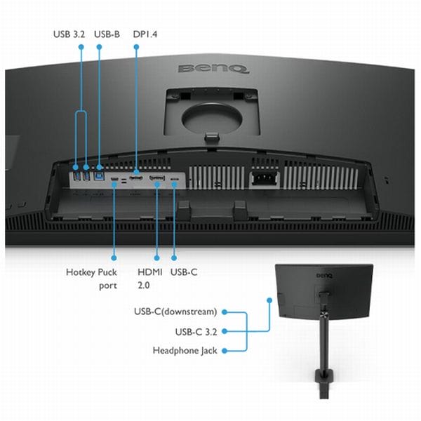 Монітор для дизайнерів BenQ PD2706UA (27', 4K, Ergo Arm, UHD, P3 DisplayHDR 400, USB-C)
