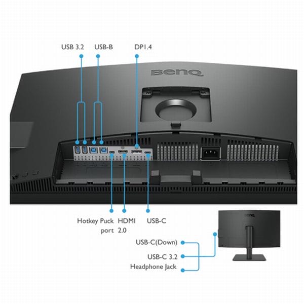 Монітор для дизайнерів BenQ PD2705U (27', 4K UHD, sRGB, HDR10, USB-C)