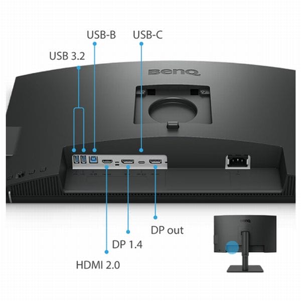 Монітор для дизайнерів BenQ PD2506Q (25', 2K, QHD, P3 DisplayHDR 400, USB-C)