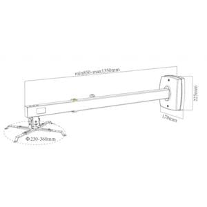 Кріплення для короткофокусного проектора CHARMOUNT CT-PRB-8M