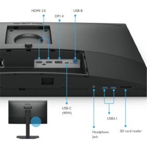 Монитор для фотографів BenQ SW272U (27", 4K,  AdobeRGB, 90 Вт, USB-C)