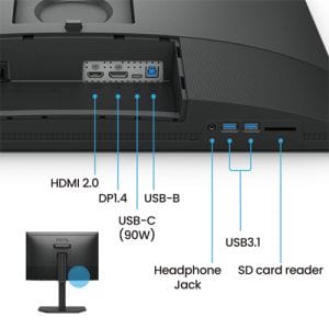 Монитор для фотографів BenQ SW242Q (24", 2K,  AdobeRGB, 90 Вт, USB-C)