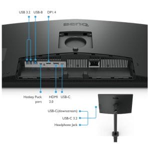 Монітор для дизайнерів BenQ PD2706UA (27', 4K, Ergo Arm, UHD, P3 DisplayHDR 400, USB-C)