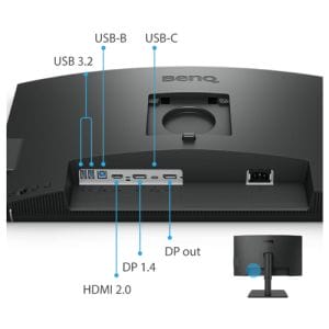Монітор для дизайнерів BenQ PD2506Q (25', 2K, QHD, P3 DisplayHDR 400, USB-C)